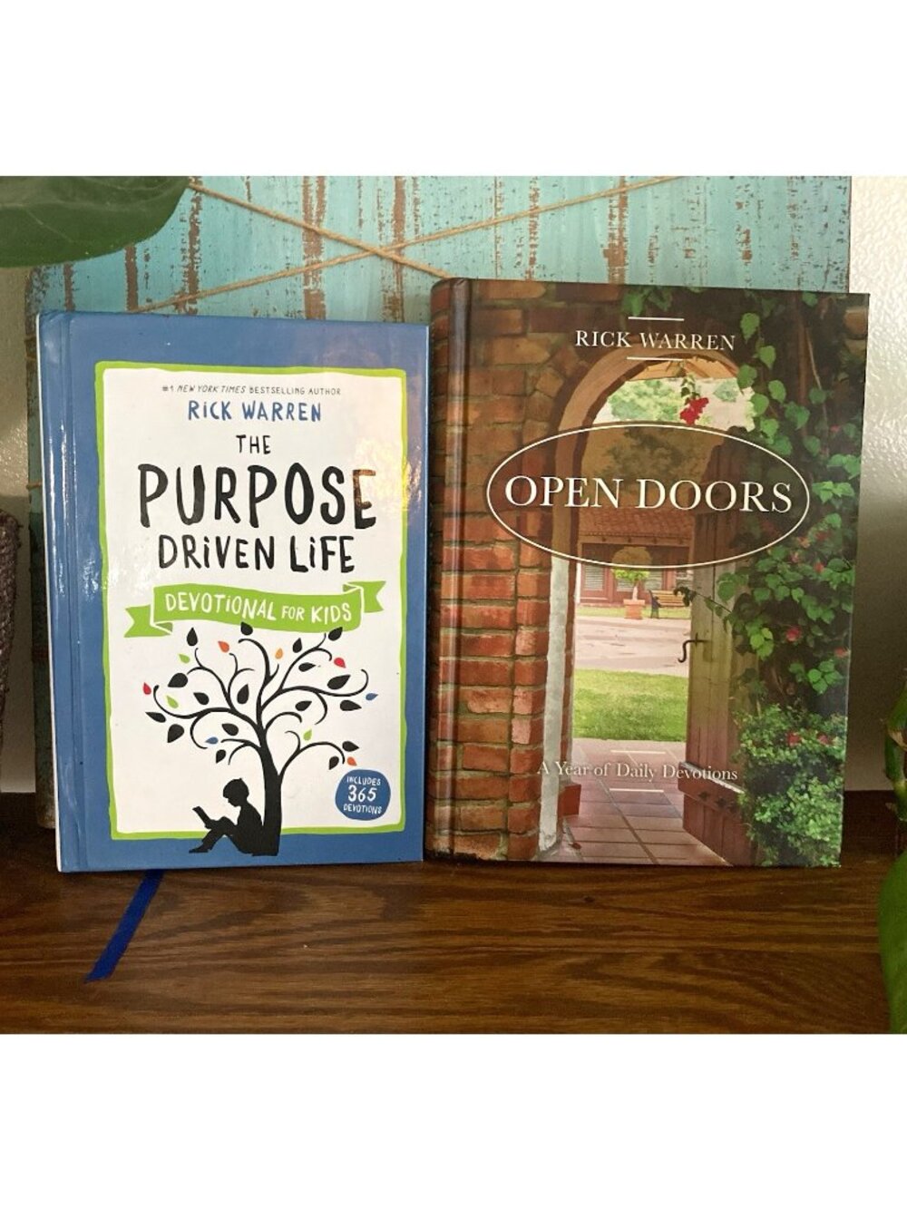 Rick Warren Lot 2 Hardcover Devotionals: Purpose Driven Life Kids & Open Doors